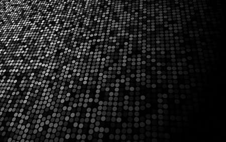 Black and white dots stage background perspective into the light