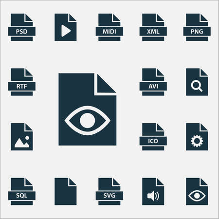 ファイルのアイコンは プログラミング言語 形式 Png などの画像要素を設定します ベクトルの図ファイル アイコンを分離しました のイラスト素材 ベクタ Image