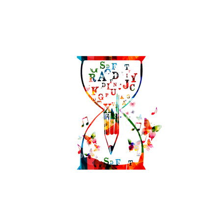 フォント文字ベクトル イラスト付きのカラフルな鉛筆 ニュース 創造的な執筆 ストーリーテ リング ブログ 教育 本表紙 記事 ウェブサイト コンテンツの執筆 コピーライティングの英字デザイン のイラスト素材 ベクタ Image