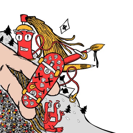 面白い落書きコレクション イラスト のイラスト素材 ベクタ Image 面白い落書きコレクション イラスト のイラスト素材 ベクタ Image
