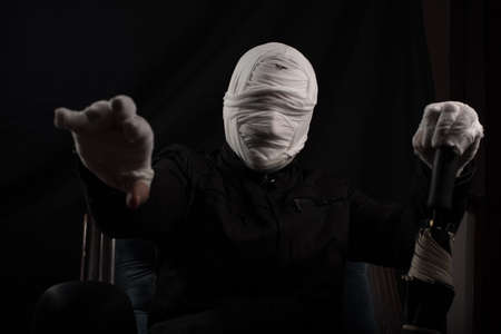 不気味な顔のない男 の写真素材 画像素材 Image