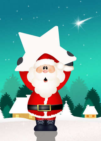 Funny santa claus Stock Photo