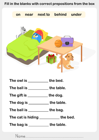 Fullen Sie Die Lucken Mit Den Richtigen Prapositionen Praposition Arbeitsblatt Fur Bildung Lizenzfrei Nutzbare Vektorgrafiken Clip Arts Illustrationen Image 66577078