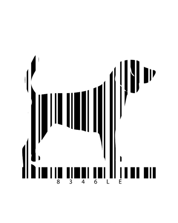 Barcode Kunst Des Schaferhunds Lizenzfreie Fotos Bilder Und Stock Fotografie Image