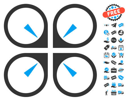 無料ボーナス デザイン要素を持つドローン ドロップ ゴミ絵文字 ベクトル イラストのスタイルは フラット象徴的なシンボル 青と灰色の色 白の背景です の イラスト素材 ベクタ Image