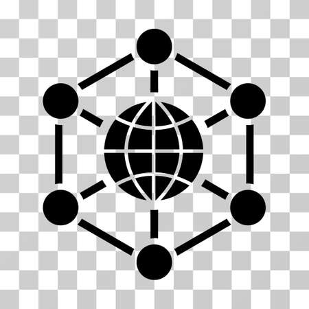 グローバル Web のベクター アイコン スタイルのイラストは 透明の背景上象徴的なフラット黒シンボルです のイラスト素材 ベクタ Image グローバル Web のベクター アイコン スタイルのイラストは 透明の背景上象徴的なフラット黒シンボルです のイラスト素材 ベクタ Image