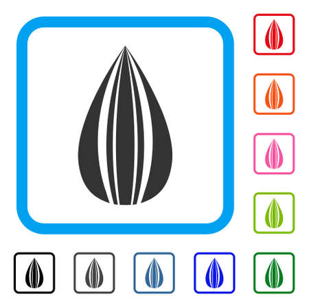 ひまわりの種のアイコンのイラスト素材 ベクタ Image