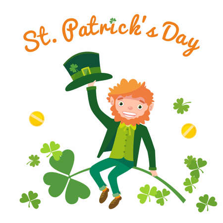 saint patricks day template royalty free cliparts vectors and leprechaun template