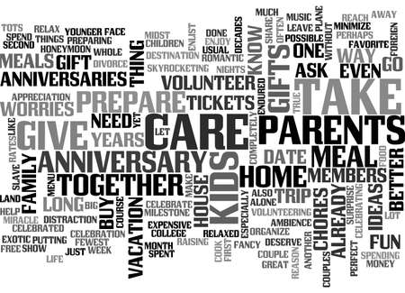 anniversary gift guide text word cloud concept royalty free cliparts