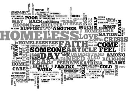Who Are The Homeless Text Word Cloud Concept Royalty Free Cliparts