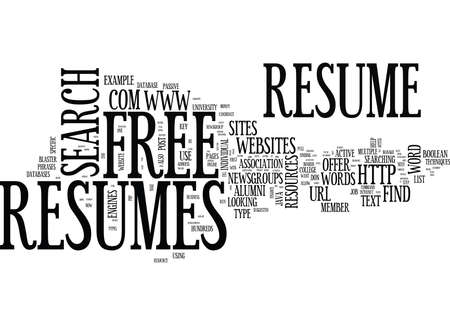 find free resumes online