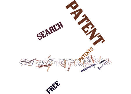 free patent search text background word cloud concept royalty free