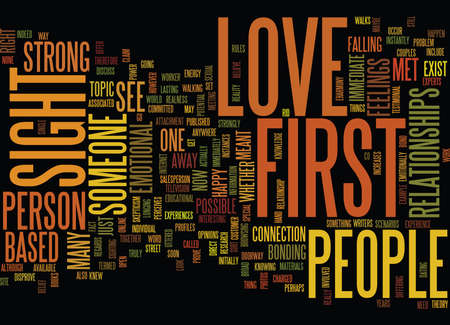 Love At First Sight Is It Possible Text Background Word Cloud Concept Stock Vector Love At First Sight Is It Possible Text Background Word Cloud Concept Stock Vector