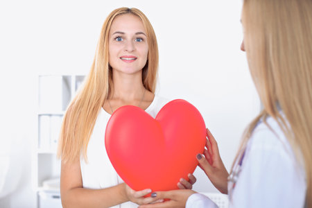 Doctor heart and patient in hospital