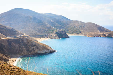 Southern greece mani peninsula. sea landscape rocky coastline, peloponnese. Stock Photo