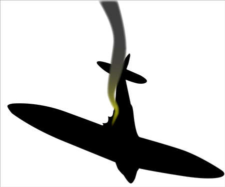 Une Guerre Mondiale 2 Avion De Chasse De Remorquage D Une Banniere Joyeux Anniversaire Clip Art Libres De Droits Vecteurs Et Illustration Image