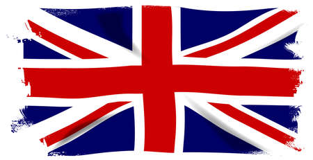 イギリスのユニオン ジャック フラグのグランジ効果 のイラスト素材 ベクタ Image