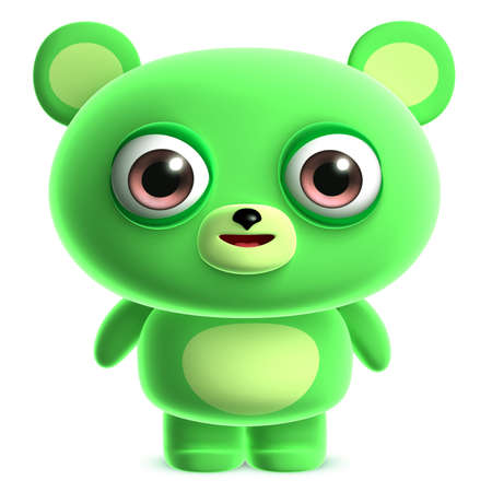 3 D のかわいい緑の熊 の写真素材 画像素材 Image 3 D のかわいい緑の熊 の写真素材 画像素材 Image
