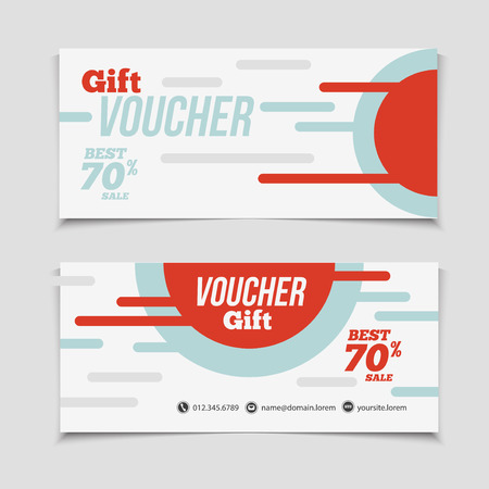 abstract gift voucher or coupon design template voucher design blank print design