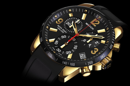 メンズ スイス ゴールデン メンズスチールアナログメカニカル腕時計