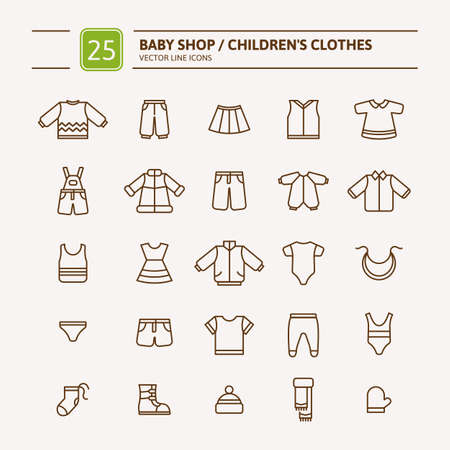 ベクトルは フラット スタイルのベビー服のセットです 子供服コレクションのアイコンとデザイン要素 のイラスト素材 ベクタ Image ベクトルは フラット スタイルのベビー服のセットです 子供服コレクションのアイコンとデザイン要素 のイラスト素材 ベクタ Image