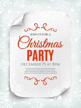 blank christmas party flyer