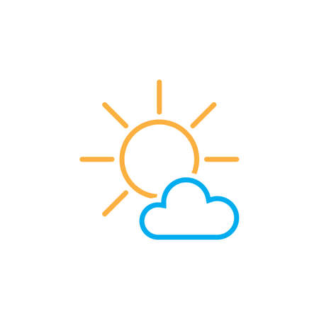 Mostly Sunny weather Icon - 59592896