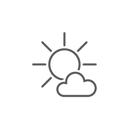 Mostly Sunny Weather Symbol Mostly Sunny Weather Symbol