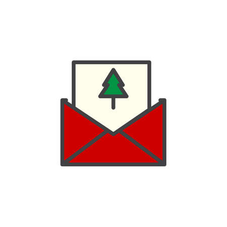 merry christmas card in an envelope filled outline icon line vector sign linear colorful - How To Sign A Christmas Card merry christmas card in an envelope filled outline icon line vector sign linear colorful - How To Sign A Christmas Card