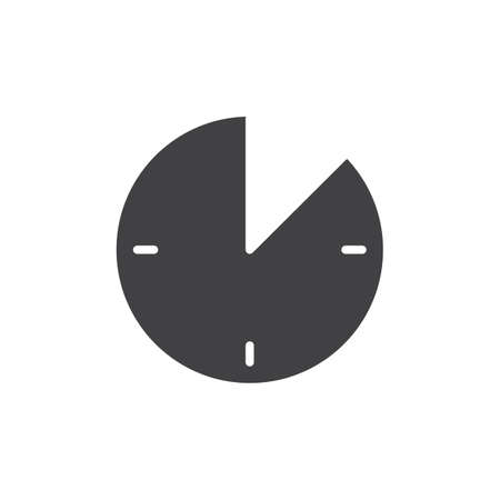 10 minute time icon vector filled flat sign solid pictogram