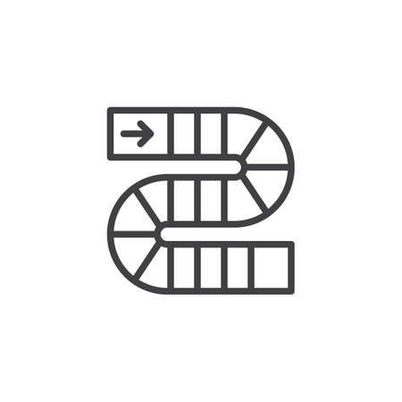 Pathway Board Game Outline Icon Linear Style Sign For Mobile Concept And Web Design Pathway Board Game Outline Icon Linear Style Sign For Mobile Concept And Web Design
