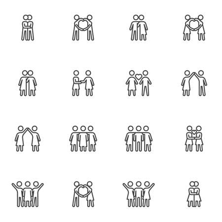 33 305 Pictogramme Amitie Imagenes Y Fotos 123rf