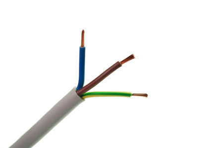 Cable pelado eléctrica Foto de archivo - 12029798