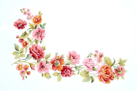 水彩画の花のカラー イラスト の写真素材 画像素材 Image