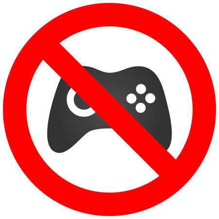 白い背景で隔離の椅子アイコンと禁止の標識です チェーンの上に横たわると ベクトル図が禁じられています 椅子の画像を許可されていません 椅子が禁止 されています のイラスト素材 ベクタ Image