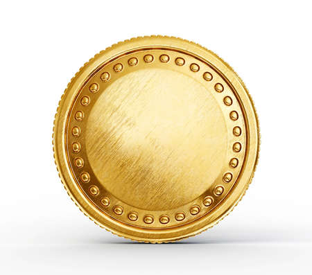 Gold coin: gold coin isolated on a white background