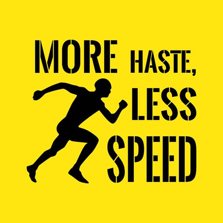 Citation De Motivation Succes Plus De Hate Moins De Vitesse Sur Fond Jaune Clip Art Libres De Droits Vecteurs Et Illustration Image