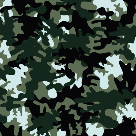 迷彩パターンの背景 迷彩柄リピート印刷をマスキングの古典的な服のスタイル のイラスト素材 ベクタ Image