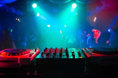 Mixer And A Dj Booth In The Nightclub At A Party With A Diffuse Stock Photo Picture And Royalty Free Image Image Mixer And A Dj Booth In The Nightclub At A Party With A Diffuse Stock Photo Picture And Royalty Free Image Image
