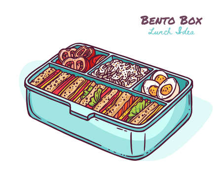 1 215 ヘルシーなお弁当 のイラスト素材 ベクター 123rf