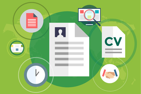 new job search and stress work infographic cv head hunters job headhunters