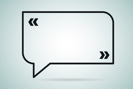 empty word bubble
