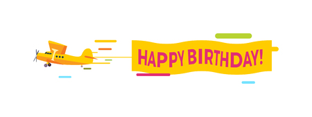 Avion Volant Avec Bannieres Joyeux Anniversaire Joyeux Anniversaire Avions Bannieres Avion Voler Voeux Carte D Anniversaire Vecteur Avion Avion Isole Avion Silhouette Joyeux Anniversaire Carte De Voeux Clip Art Libres De Droits