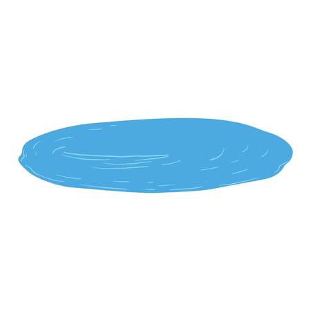 水の水たまりは 光沢のある点滴色天気自然クリップアートを流出します 青い汚れ水たまりスプラッシュ ドロップ水スプラッシュ液体 ベクトル図の水たまりの反射白い背景で隔離 のイラスト素材 ベクタ Image