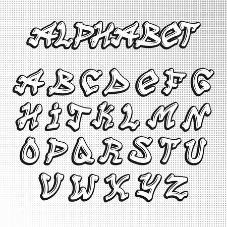 Street Fonts : Graffiti Alphabets / グラフィティ フォント