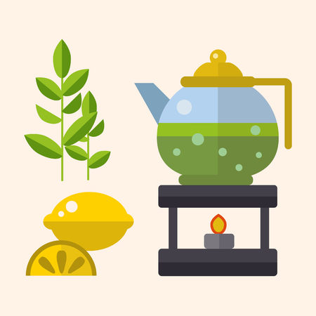 茶道アジアの伝統的な飲み物のベクター イラストです の写真素材 画像素材 Image