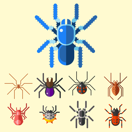 スパイダー Web シルエット クモ恐怖グラフィック フラット怖い動物デザイン自然昆虫危険ホラー ハロウィン ベクトル アイコン の写真素材 画像素材 Image 5459