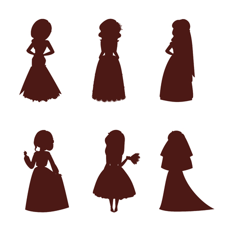 結婚式の花嫁キャラクターベクトルイラストのイラスト素材 ベクタ Image