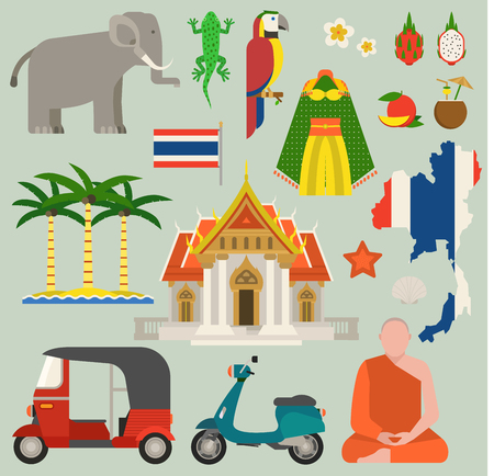 旅行タイフラットアイコンデザインベクターイラスト バンコク文化タイは 世界の建築を旅します アジアの休日の風景タイマップタイの旅行の概念のアイコンのイラスト素材 ベクタ Image 旅行タイフラットアイコンデザインベクターイラスト バンコク文化タイは 世界の建築を旅します アジアの休日の風景タイマップタイの旅行の概念のアイコンのイラスト素材 ベクタ Image