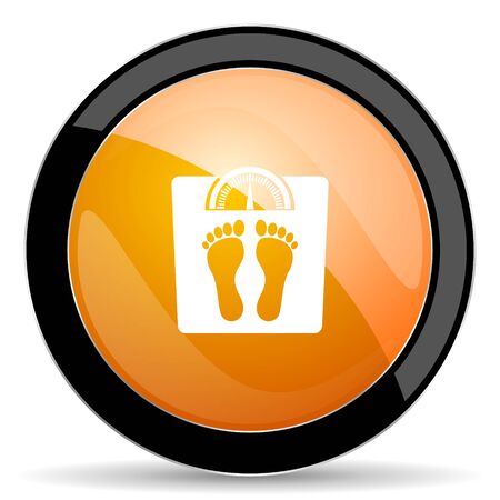 重量オレンジ アイコン の写真素材 画像素材 Image